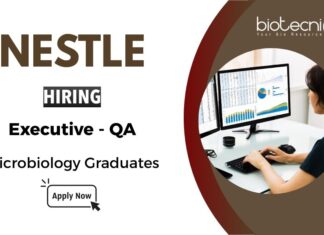 Nestlé Hiring for QA Executive Job Role | Microbiology Graduates Apply