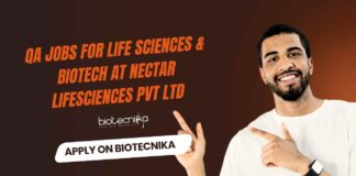 BSc & MSc Biotechnology Job Vacancies