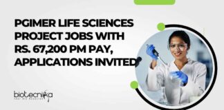 PhD & MSc Life Sciences Job Vacancies at PGIMER
