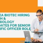 MSc Biotech & Microbiology Job Vacancies