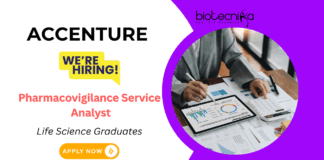 Pharmacovigilance Job Vacancy in Chennai at Accenture | Life Science Graduates Apply Now 