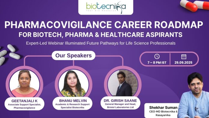 Press Release Pharmacovigilance Career Roadmap for Biotech, Pharma & Healthcare Aspirants