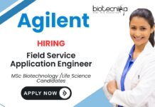 Field Service Engineer at Agilent | MSc Life Science Candidates Apply Now