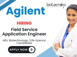Field Service Engineer at Agilent | MSc Life Science Candidates Apply Now