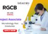 Project Associate Position at RGCB | Post-Graduates in Microbiology Apply