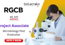 Project Associate Position at RGCB | Post-Graduates in Microbiology Apply