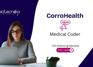 Medical Coder Job Opportunity at CorroHealth. Openings for CPC certified freshers. Life Science graduates, Apply Now.