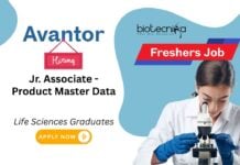 MSc Life Sciences Freshers Job