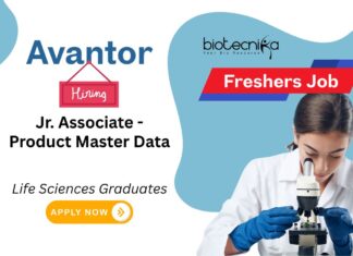 MSc Life Sciences Freshers Job