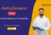 AstraZeneca Clinical Research Associate Bachelors Candidates