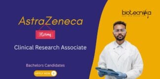 AstraZeneca Clinical Research Associate Bachelors Candidates