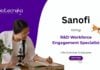 R&D Workforce Engagement Specialist Sanofi Life Sciences Graduates hiring
