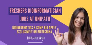 Freshers MSc Bioinformatics & Comp Bio Jobs