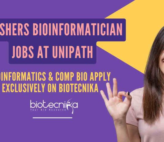 Freshers MSc Bioinformatics & Comp Bio Jobs