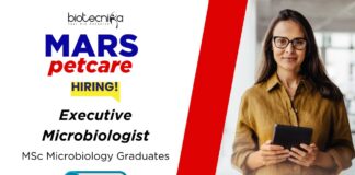 Executive Microbiologist Job at Mars Petcare in Hyderabad for MSc Microbiology graduates - Apply Now