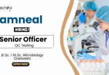 Recent Microbiology Jobs at Amneal BSc MSc Graduates Apply Now for the Senior Officer Role