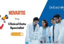 Clinical Data Specialist Novartis hiring