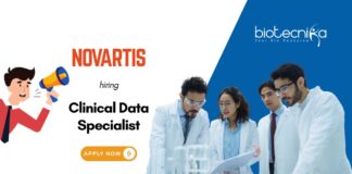 Clinical Data Specialist Novartis hiring