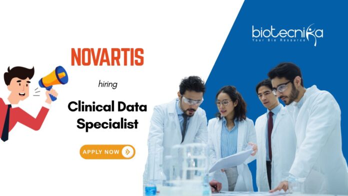 Clinical Data Specialist Novartis hiring