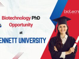 Biotechnology PhD Opportunity Bennett University at