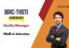 Life Sciences Quality Manager Job - Walk-in Interview at BRIC-THSTI