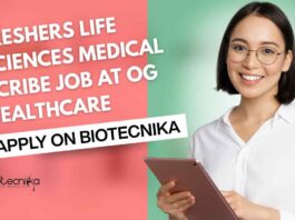Freshers Life Sciences Medical Scribe Job at OG Healthcare