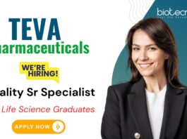 Quality Specialist Job at Teva Pharmaceuticals in Bangalore | Apply now