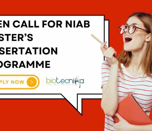 NIAB Master’s Dissertation Programme Applications