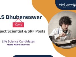 ILS Bhubaneswar Life Science Candidates Attend Walk-in Interview Project Scientist & SRF Posts