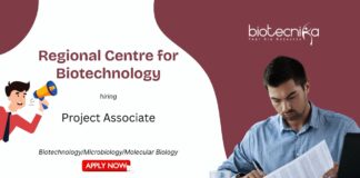 Life Sciences Project Associate Job | Apply Now at Regional Centre for Biotechnology