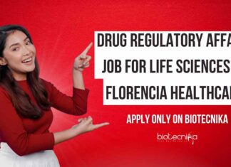 Life Sciences Regulatory Affairs Vacancies at Florencia Healthcare