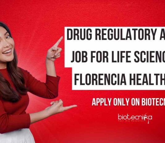 Life Sciences Regulatory Affairs Vacancies at Florencia Healthcare