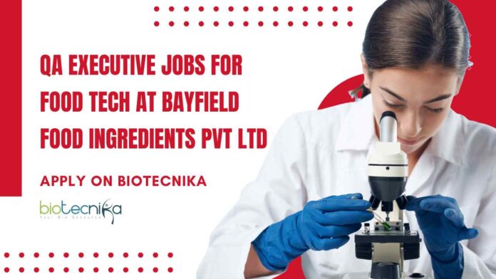 QA Executive Jobs For Food Tech