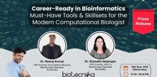 Career-Ready in Bioinformatics Webinar: Must-Have Tools & Skillsets for the Modern Computational Biologists. Bioinformatics skills.