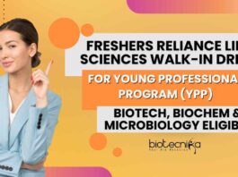 Freshers Biotech Job Vacancies Latest