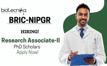 Research Associate Positions at BRIC-NIPGR | PhD Scholars Apply Now