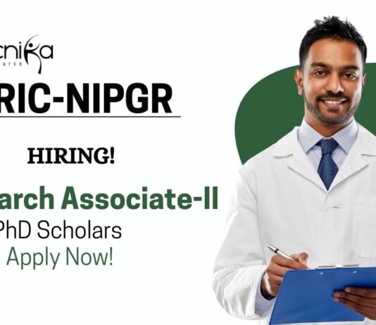 Research Associate Positions at BRIC-NIPGR | PhD Scholars Apply Now