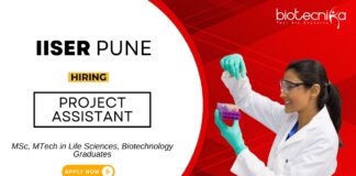 Research Job at IISER Pune MSc Graduates Apply Now for the Project Assistant Position