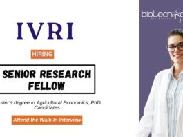 Research Job at IVRI MSc Agricultural Science Graduates Apply Now for the Senior Research Fellow Position