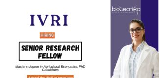 Research Job at IVRI MSc Agricultural Science Graduates Apply Now for the Senior Research Fellow Position
