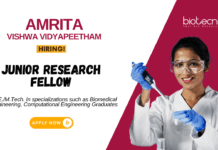 Research Jobs at Amrita Vishwa Vidyapeetham | Biomed Engg Apply Now for the JRF Position Research Jobs at Amrita Vishwa Vidyapeetham MTech Graduates Apply Now for the JRF Position