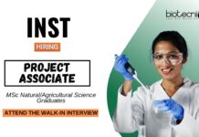 Research Jobs at INST Attend the Walk-In Interview for the Project Associate Position