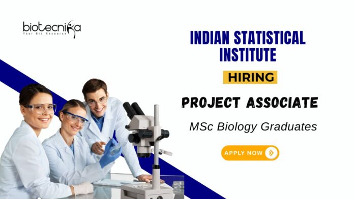 Research Jobs at ISI MSc Graduates Apply Now for the Project Associate Position