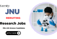 Research Jobs at JNU | MSc Life Science Graduates Apply Now 