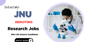 Research Jobs at JNU | MSc Life Science Graduates Apply Now 