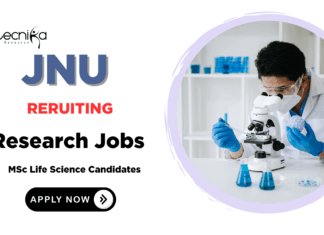 Research Jobs at JNU | MSc Life Science Graduates Apply Now 