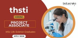Research Jobs at THSTI MSc Life Science Graduates Apply Now for the Project Associate Position (1)