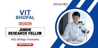 Research Jobs at VIT Bhopal MSc Biology Graduates Apply Now for the JRF Position