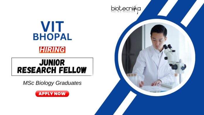 Research Jobs at VIT Bhopal MSc Biology Graduates Apply Now for the JRF Position