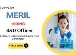 Research and Development Jobs at Meril | BE Biomedical Engineering Candidates Apply Now